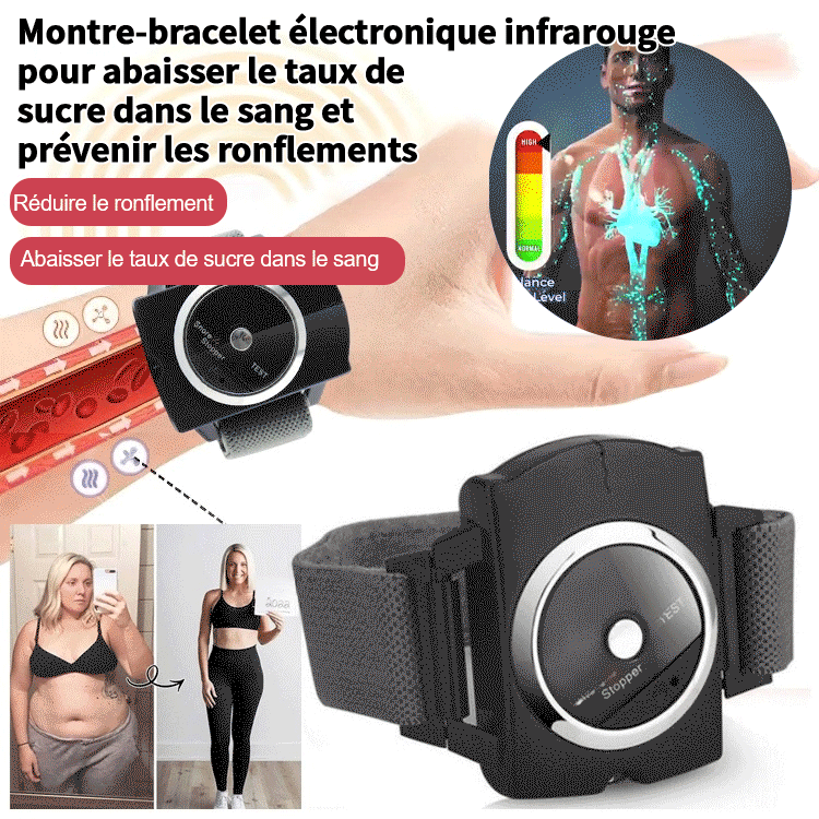 Type de poignet de réduction de la glycémie infrarouge de la glycémie