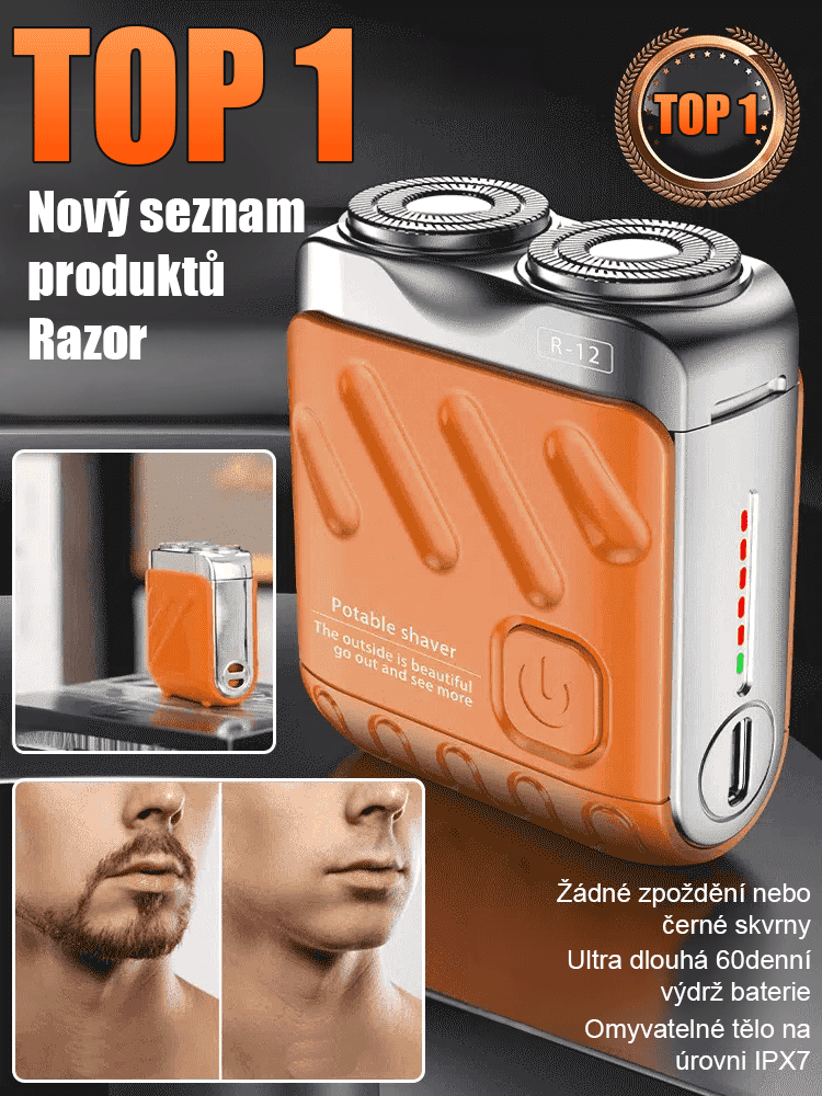 Rotující dvoukruhový elektrický holicí strojek