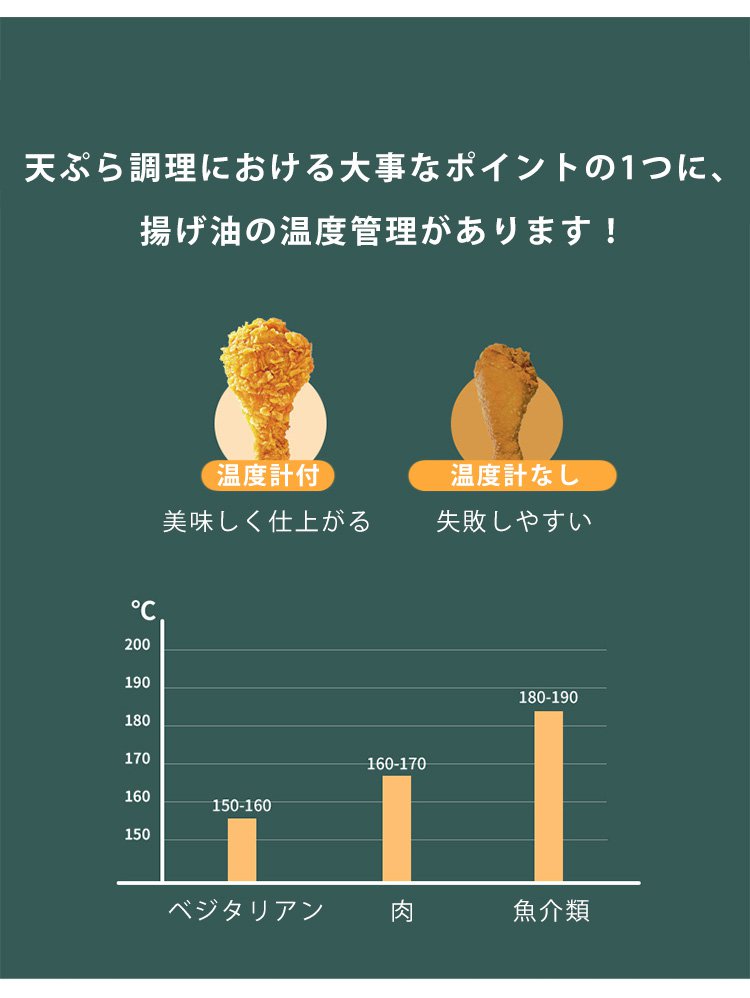 天ぷら鍋で揚げたカラッと美味しい料理のイメージ