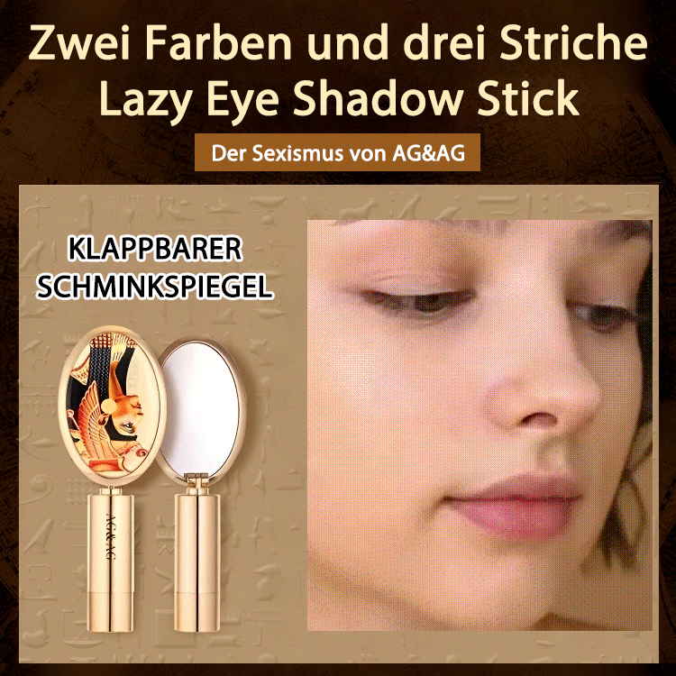 Zweifarbiger, leichter, luxuriöser Lazy-Lidschattenstift