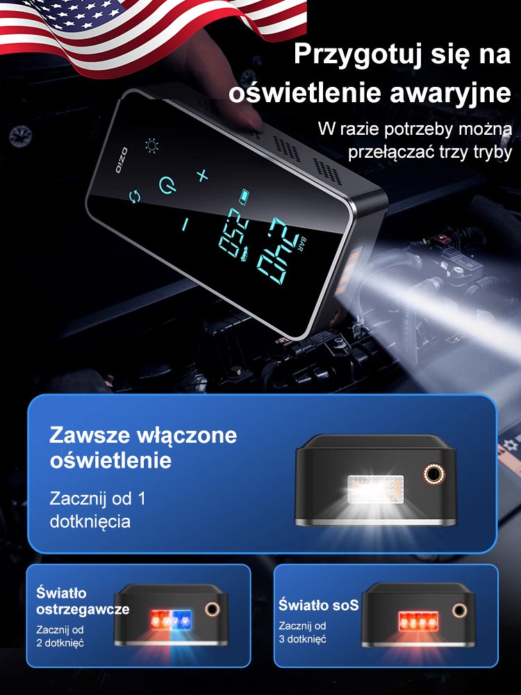 Wielozadaniowa] Samochodowa pompka do zasilania awaryjnego