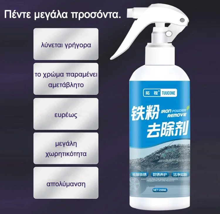 Αφαιρετικό σιδηρού: Καθαρίζει!