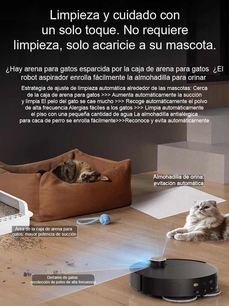 Robot barrido esterilizador potente y de bajo ruido