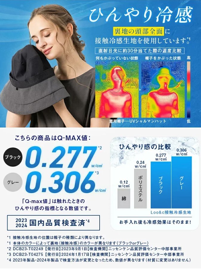UV対策バケットハット
