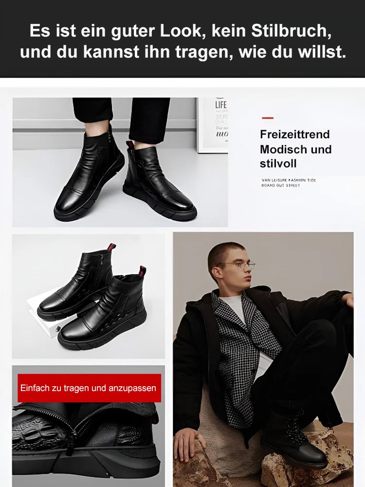 Hohe Martin-Stiefel im britischen Stil