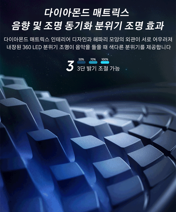 신형 유리 광채 조명 블루투스 스피커