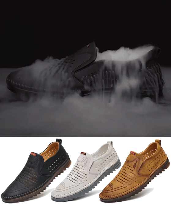 Business soft soles versatile mesh casual slip-on driving shoes