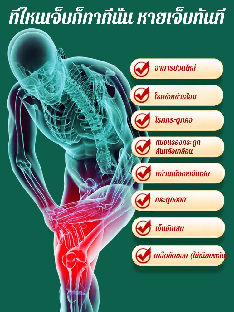 （✅ได้รับการรับรองจาก อย）เจลบรรเทาอาการปวดข้อ