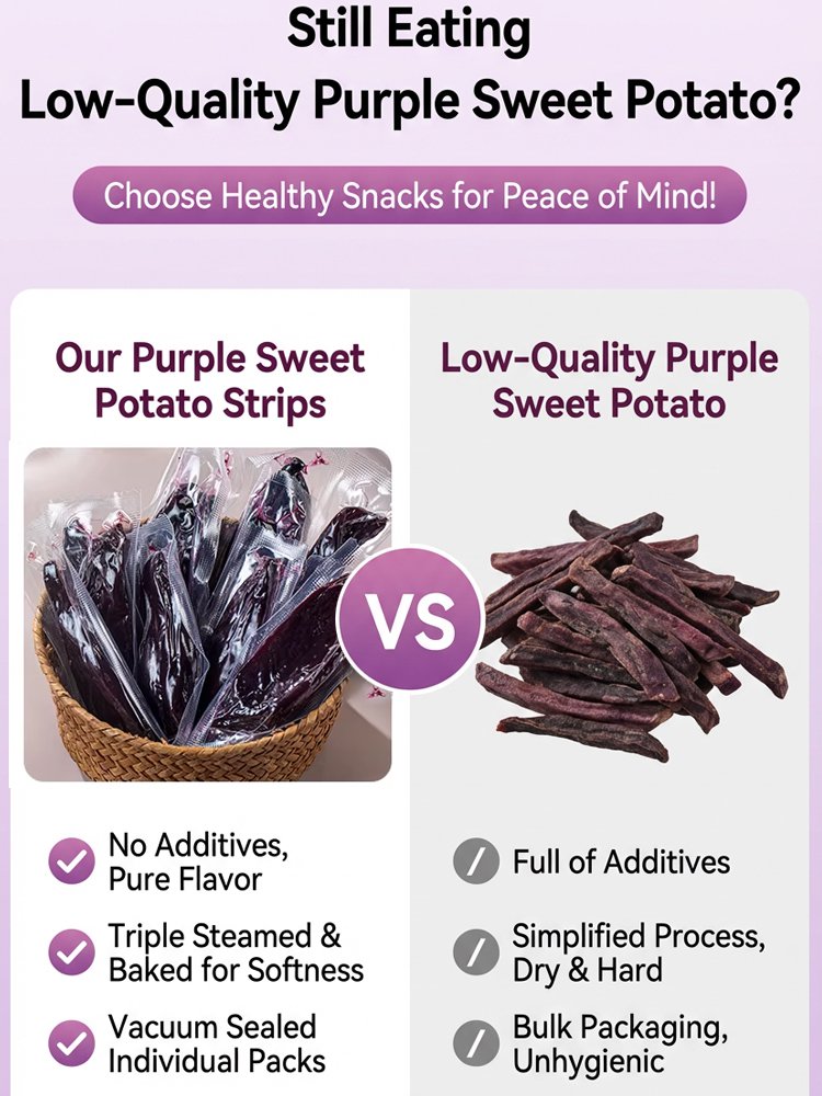 0 Fat Anthocyanin Purple Sweet Potato Snacks