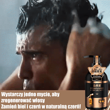 Szampon przeciw wypadaniu włosów i siwieniu "Od białego do czarnego