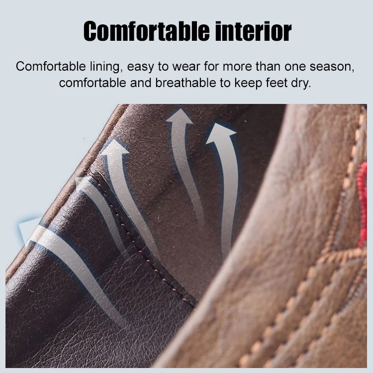 Don't wear them if your feet don't smell】Calfskin leather super comfortable shoes for men with smell