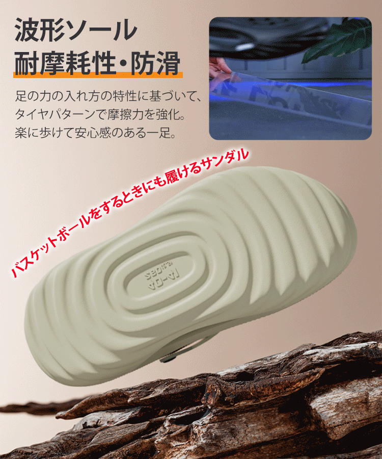 【公式指定販売チャネル】 2WAYメンズサンダル【身長5cmアップ&アーチサポート】