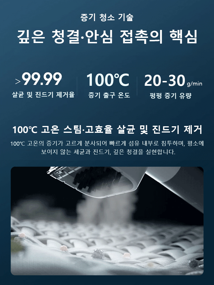 고온고압 스팀 청소기
