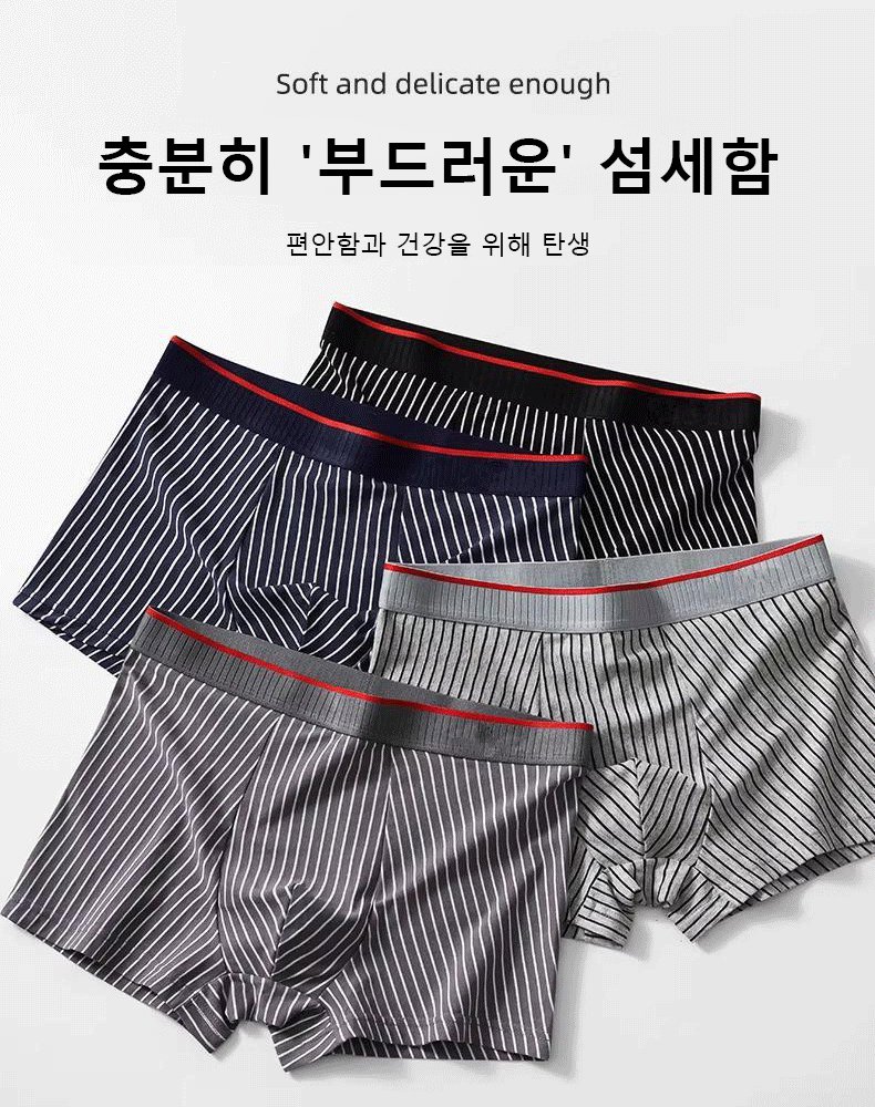 고급 10A 항균 통기성 남성 팬티