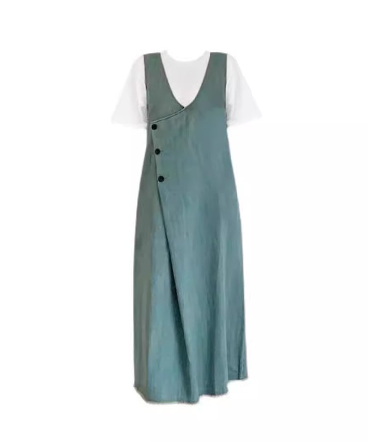 着痩せサロペットスカート