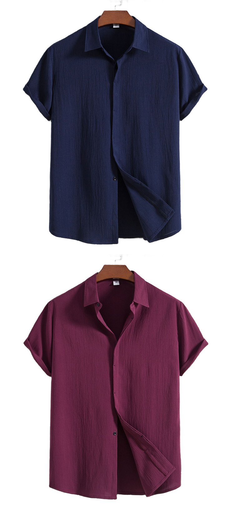 夏に最適なメンズ綿麻シャツ