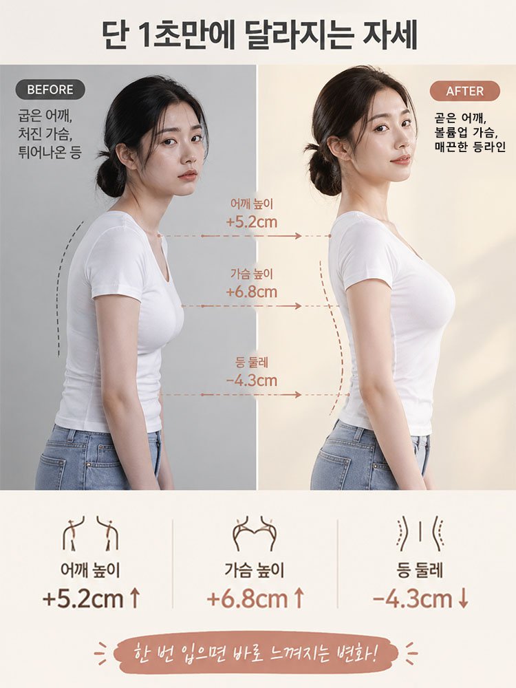 【SNS 대란템】 자세 교정 심리스 여성 보정 브라