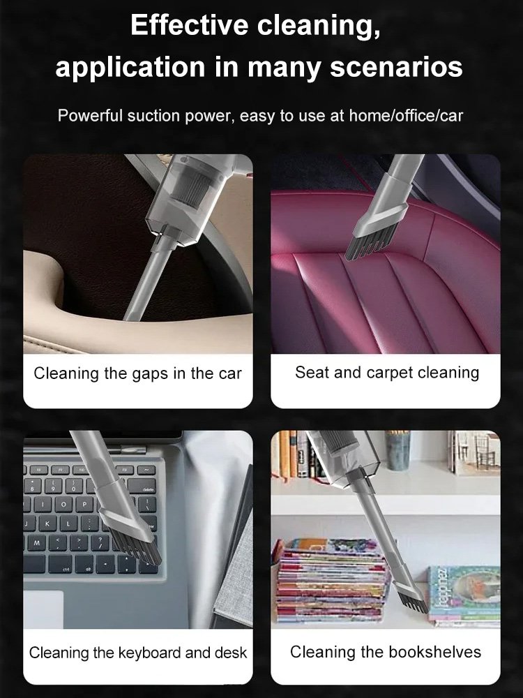 New Cordless Car Vacuum Cleaner Mini Blower All-in-One
