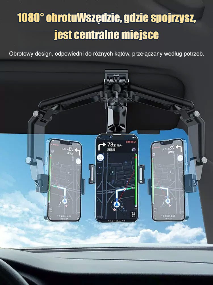 Bezpieczny uchwyt na telefon z nawigacją