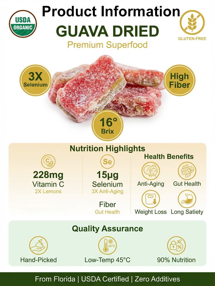 Seedless Red Guava Preserved Fruit