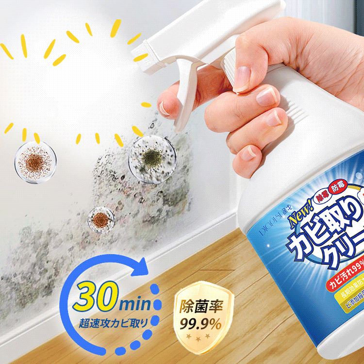 「プロも愛用」薬剤メーカーと共同開発のカビ取りスプレー