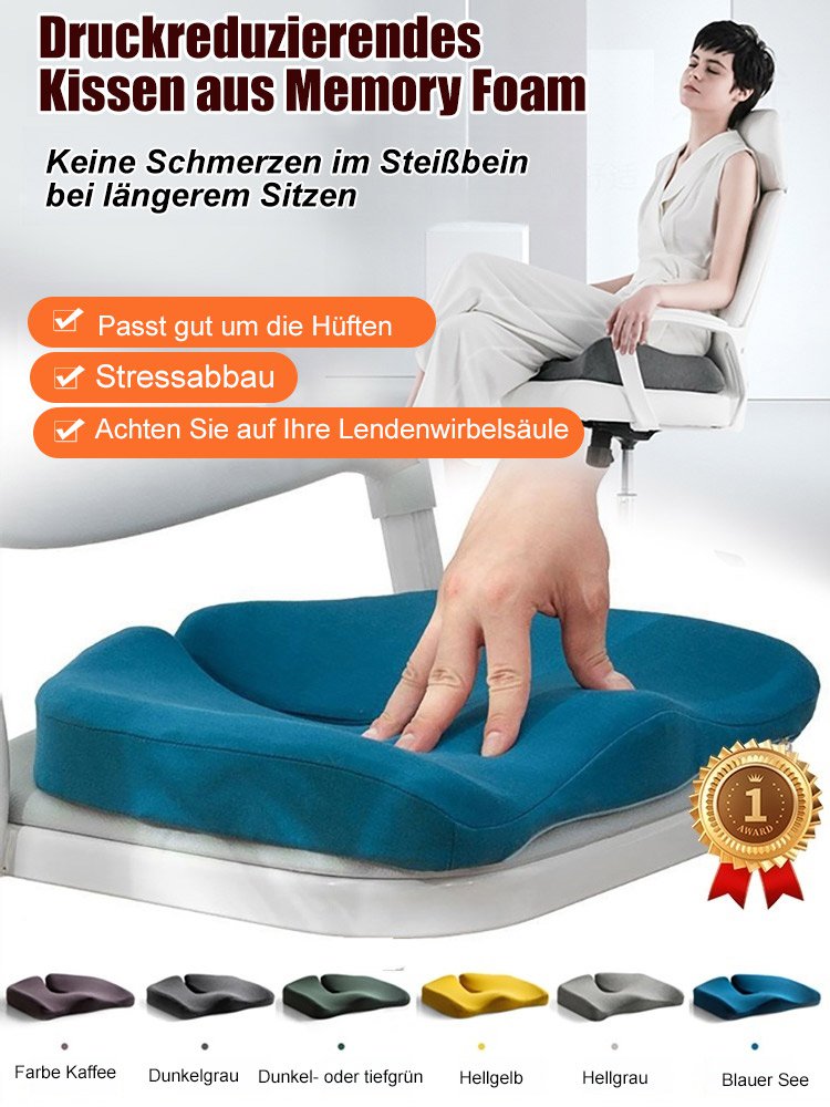 Druckreduzierendes  Kissen aus Memory Foam