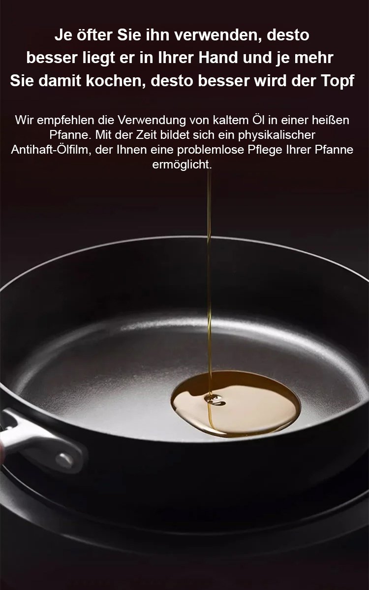 Bratpfanne ohne chemische Beschichtung