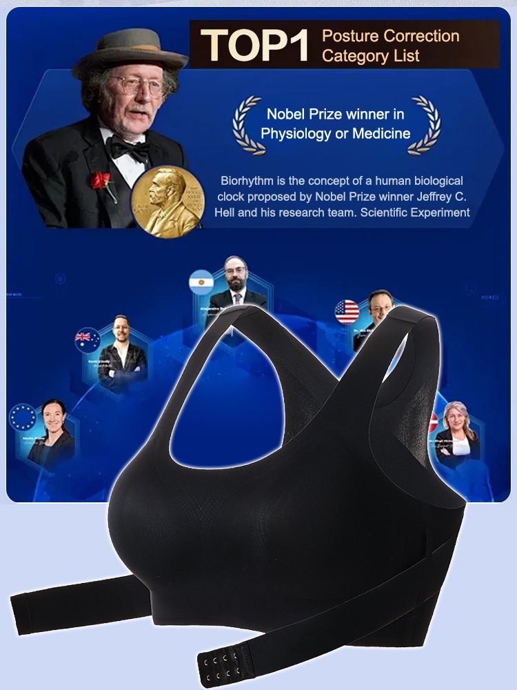 Push-up back correction bra