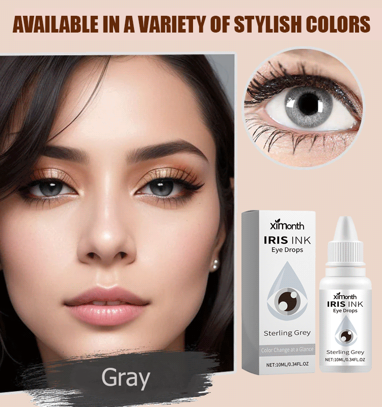 Colored eye care solution