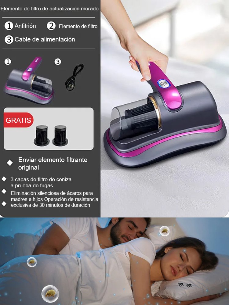 【Eliminador de ácaros inalámbrico con esterilización UV】