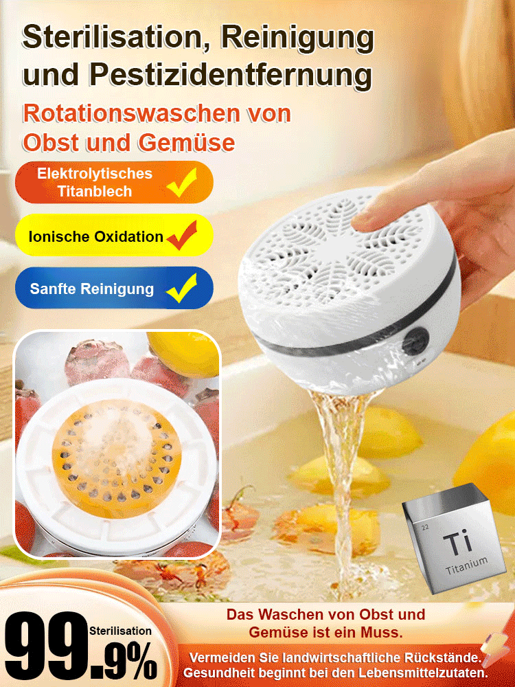【Befreie deine Hände】 Automatische Obst- und Gemüsewaschmachine