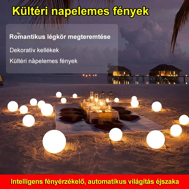 LED kültéri napelemes fény