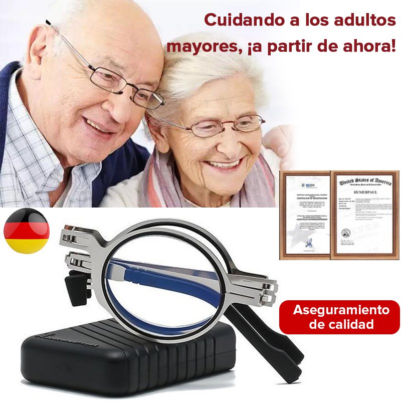Gafas de lectura plegables ligeras con protección contra la luz azul