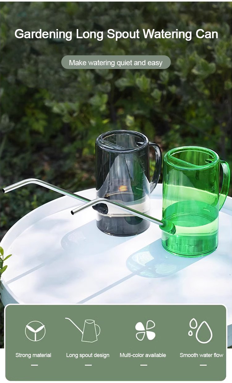 Close-up of watering can spout for precise watering