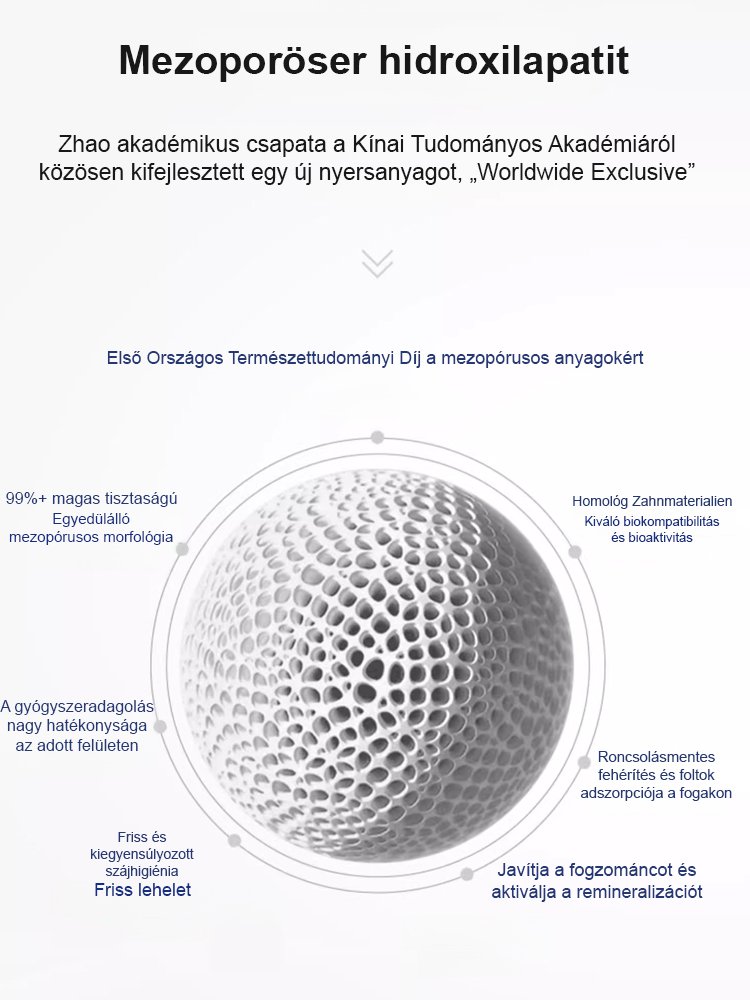 【3 nap alatt eltávolítja a fogkövet】Hidroxiapatit fogkrém