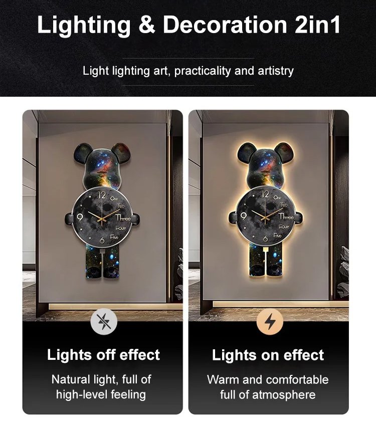 Acrylic Decorative Painting Clock