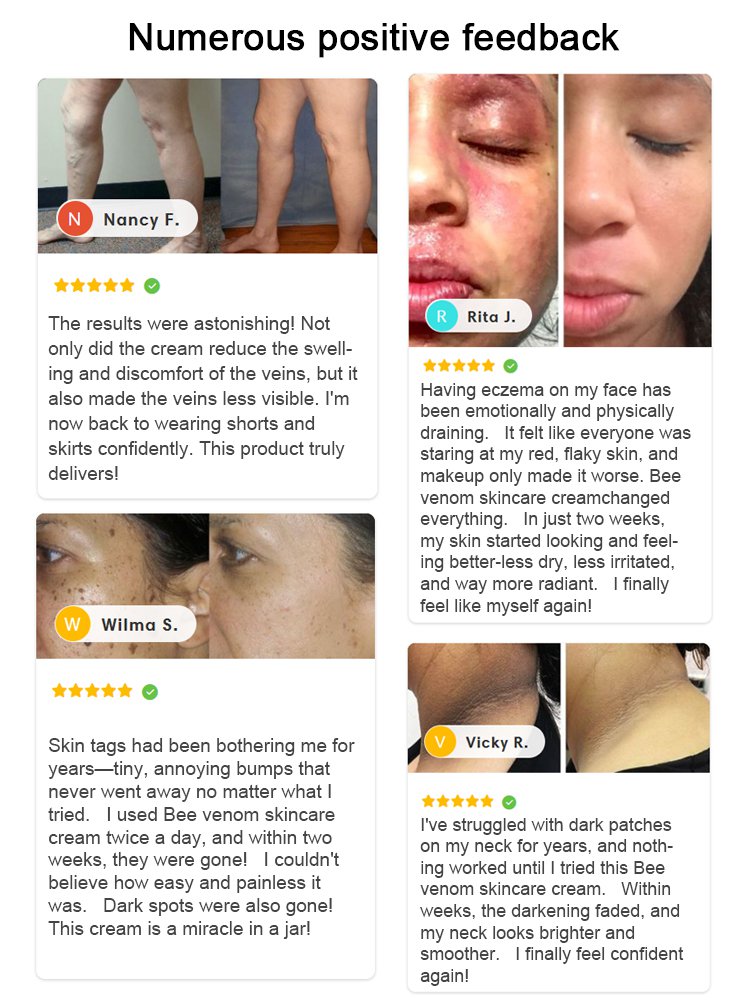Bee venom skincare cream
