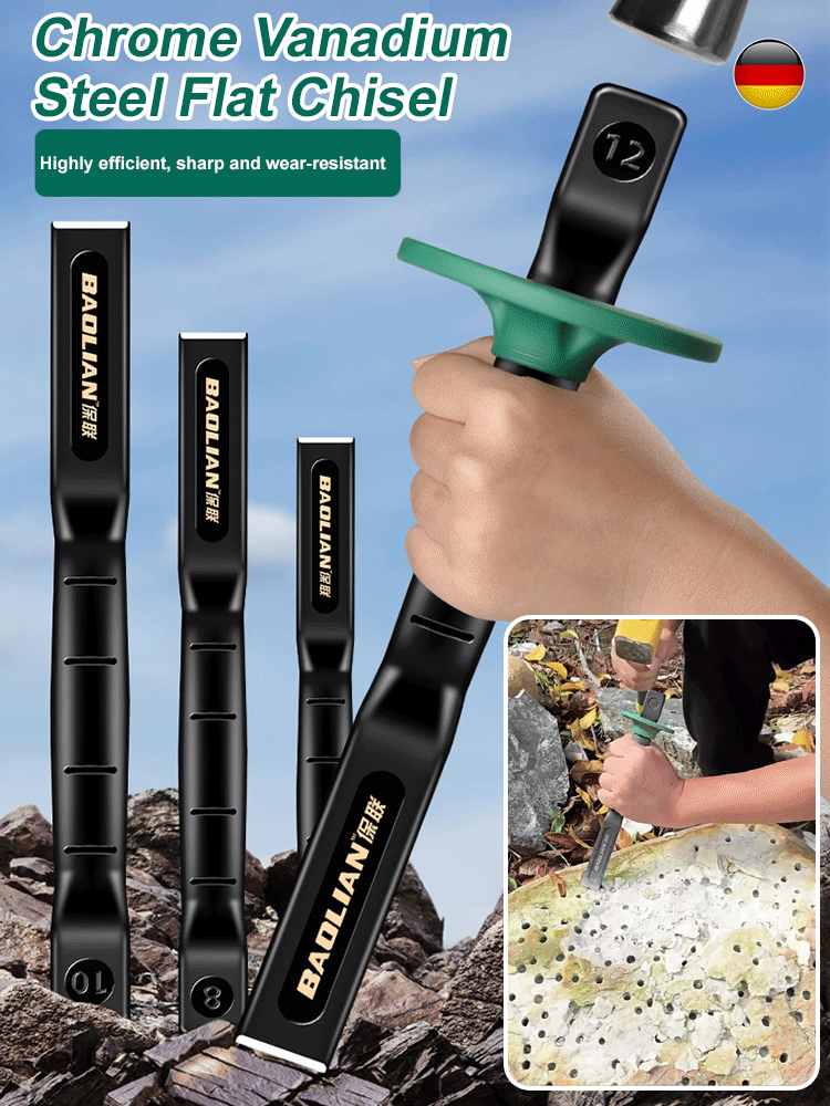 Industrial-grade forged flat chisel