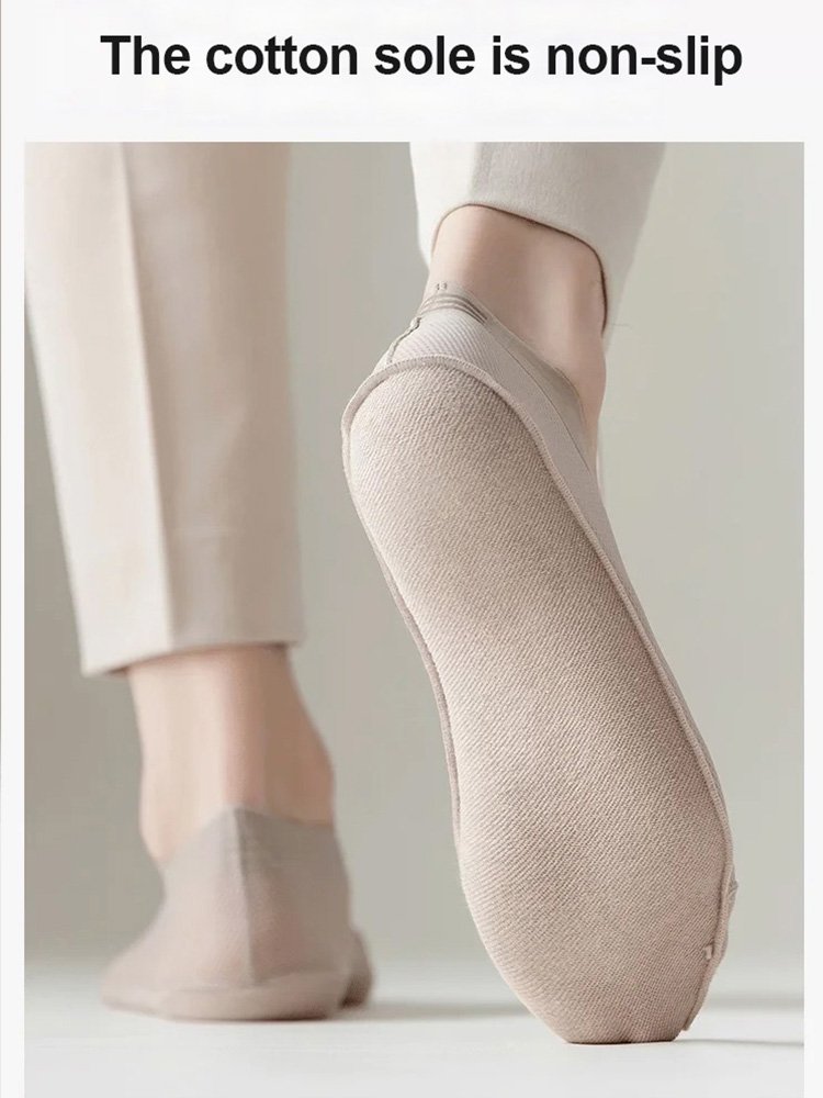 Calcetines invisibles de malla de fibra de hielo, antiolor y antibacterianos