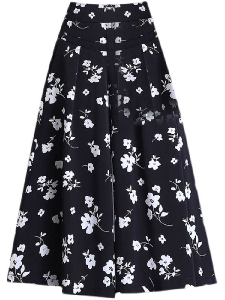 花柄ガウチョパンツ