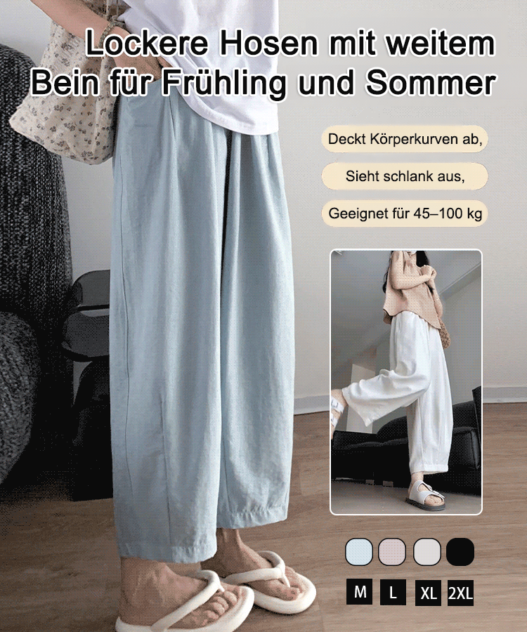 Damen Karottenhose mit hoher Taille