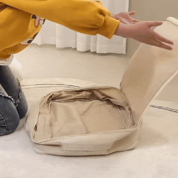 A book style efficient clothing compression and storage tool