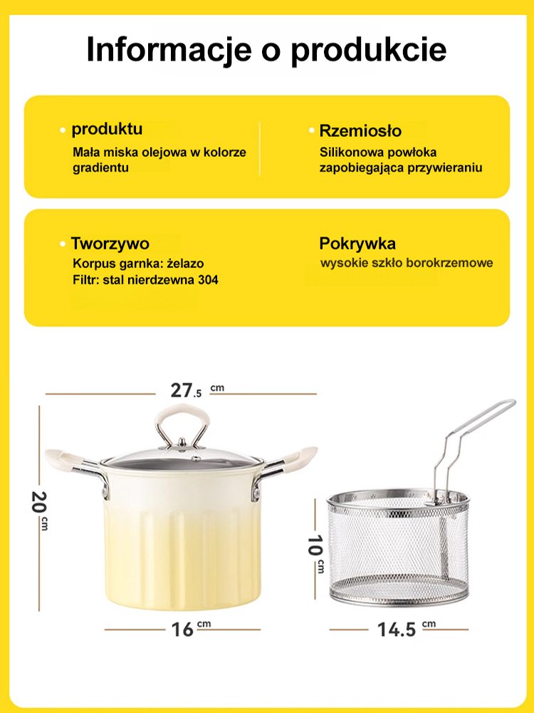 Frytownica o dużej pojemności z sitkiem