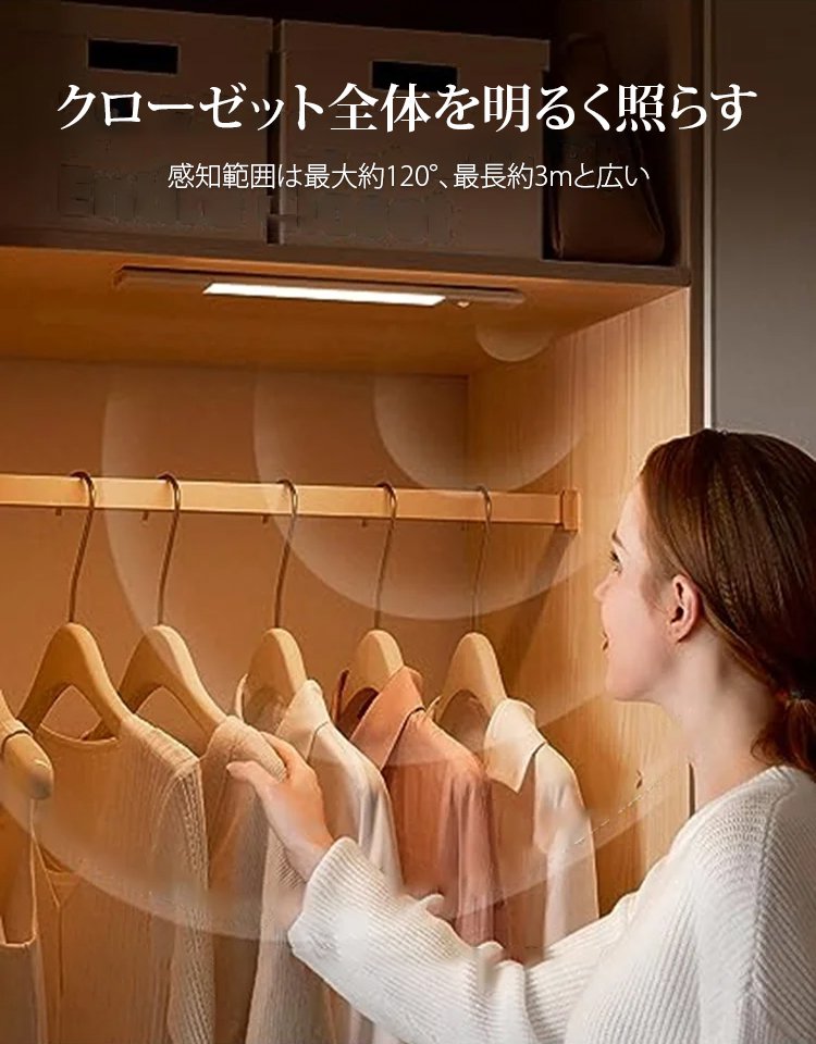 極薄型人感センサー付きLEDライト