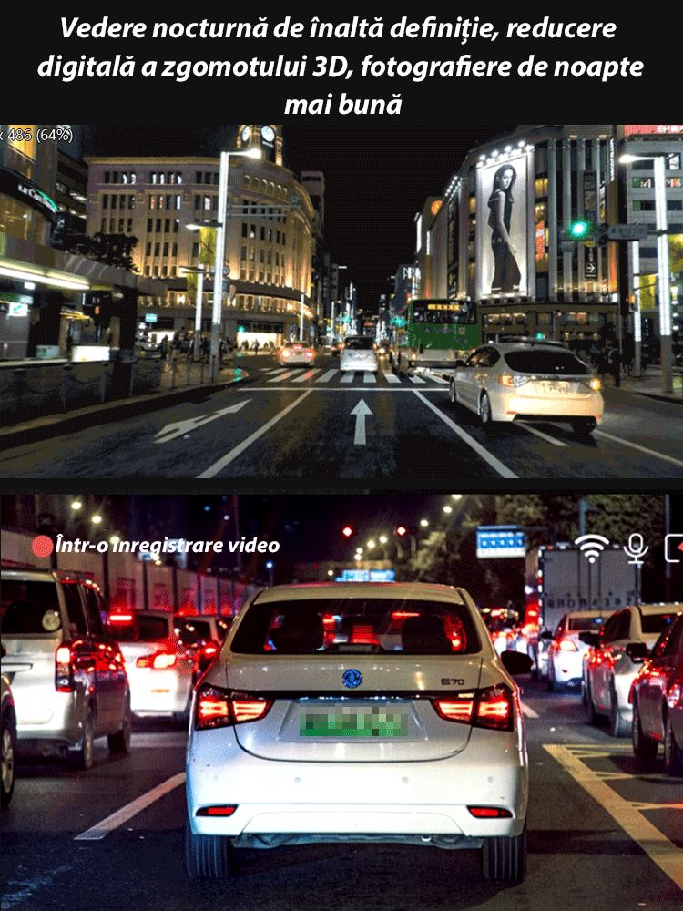 Noua cameră de bord ultra HD cu înregistrare dublă față și spate