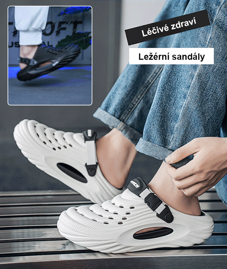 【Zvýšení o 5 cm, podpěra klenby】Pánské dvouúčelové děrované boty-FBA