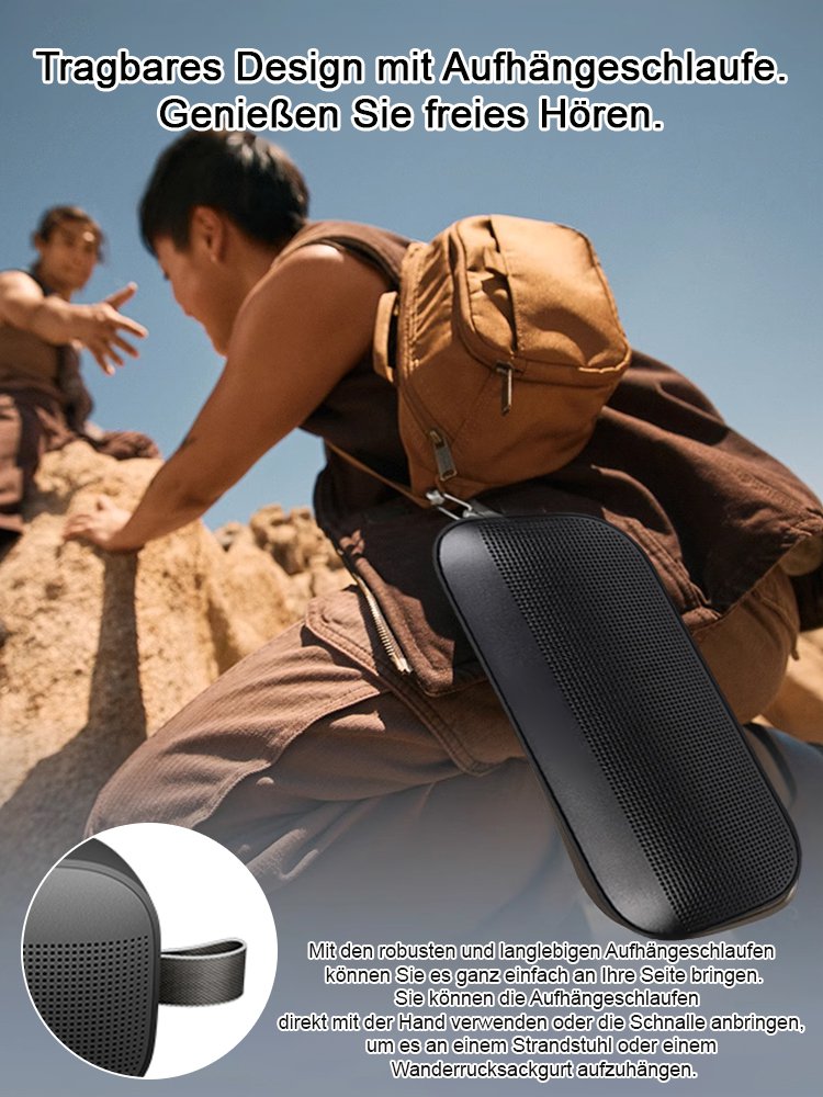 [Hervorragender Soundeffekt] Tragbarer Bluetooth-Lautsprecher von Xiaojudan