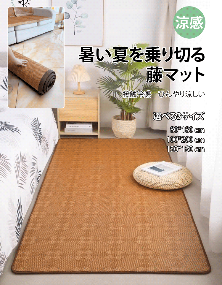 両面使える藤マット