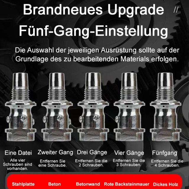 Ganzstahl-Mini-Nagler mit Schalldämpfer