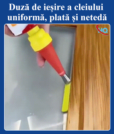 Vârf de pistol de silicon cu structură din oțel inoxidabil (Romanian)